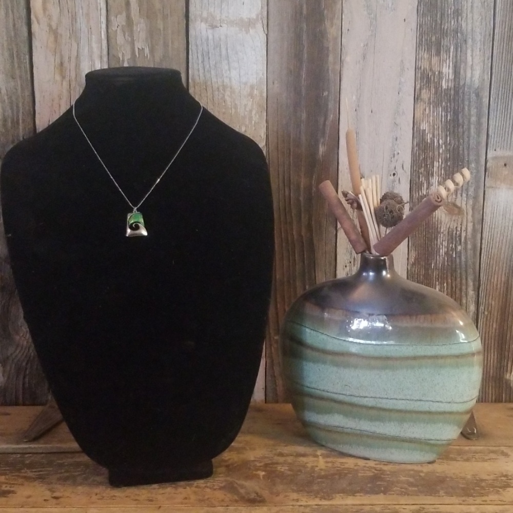 Silver ocean necklace from hawaii